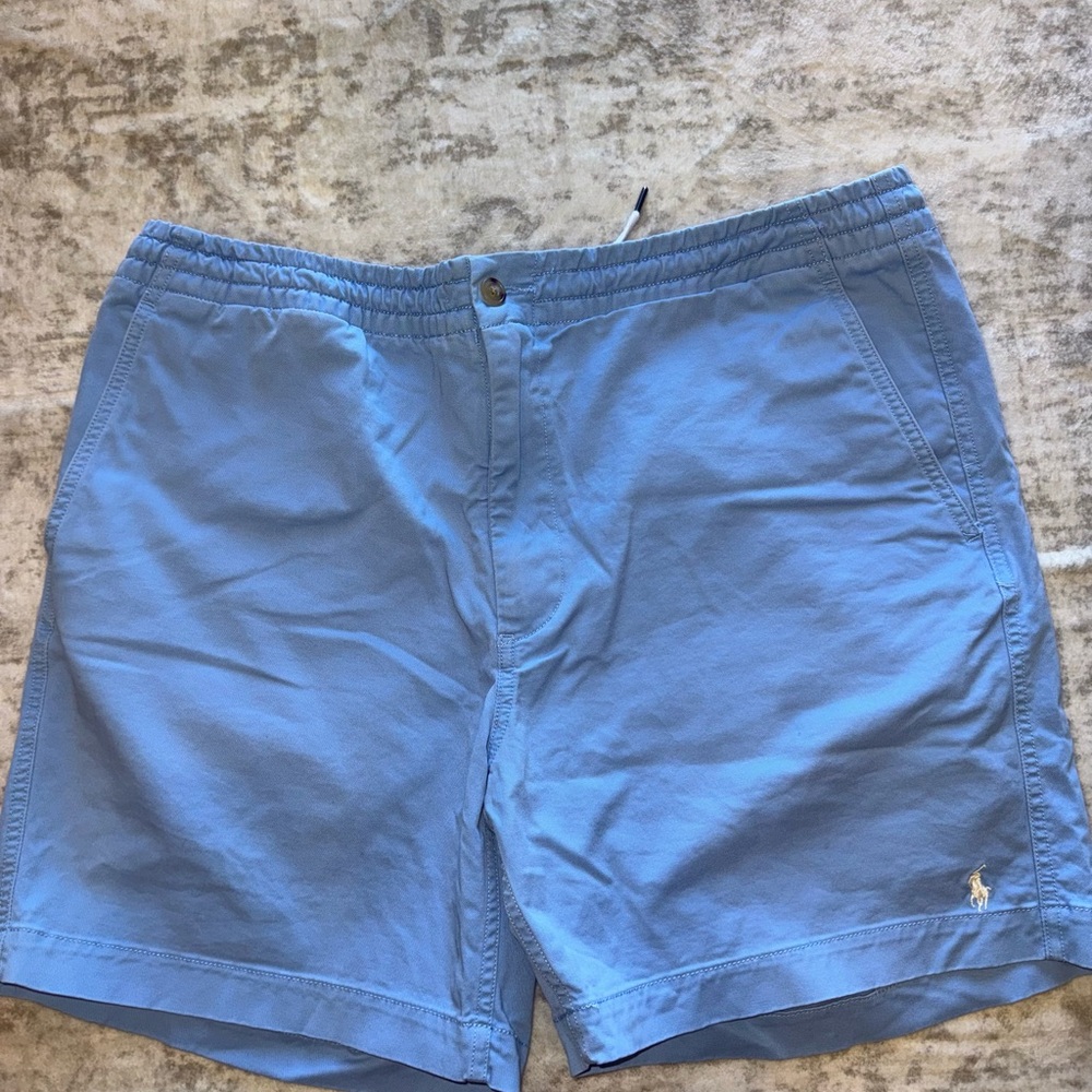 Blue Polo Shorts 6 inch inseam